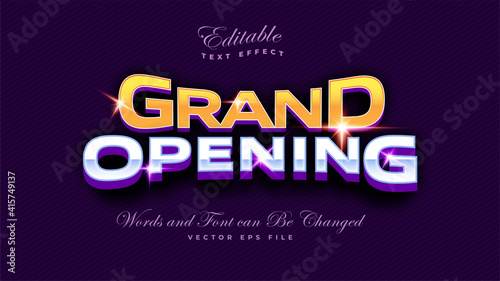 Grand Opening Text Effect