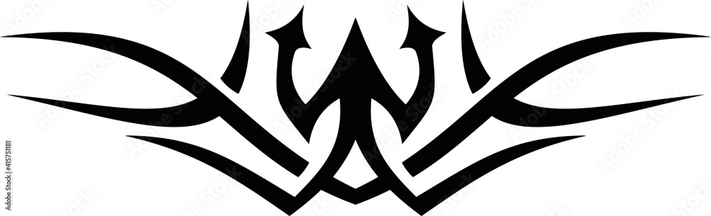 Obraz premium black and white tattoo