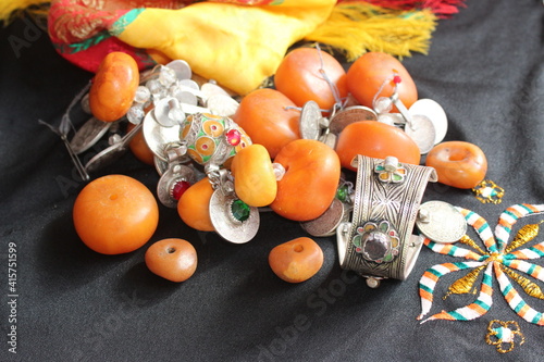Amazigh jewelry and clothes from southern morocco - TAFRAOUT- photo