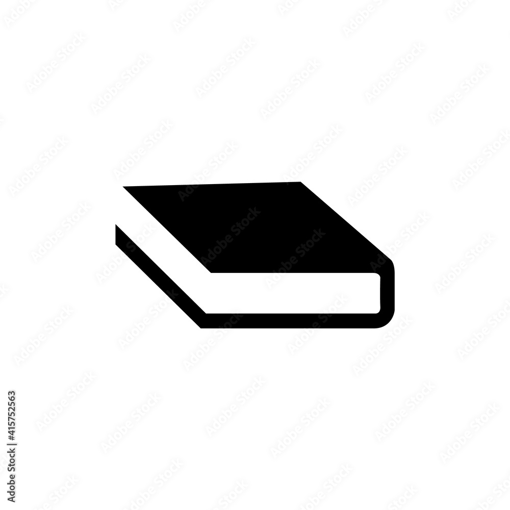 Book icon, logo isolated on white background Book icon, logo isolated on white background