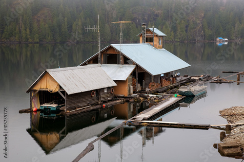 float home at Great Central Lake, Port Alberni, BC photo