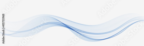 Abstract blue wave vector background blue wave flow