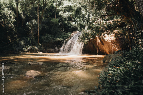 Waterfall at Mae Sa waterfall national park in Mae Rim  Chiang Mai