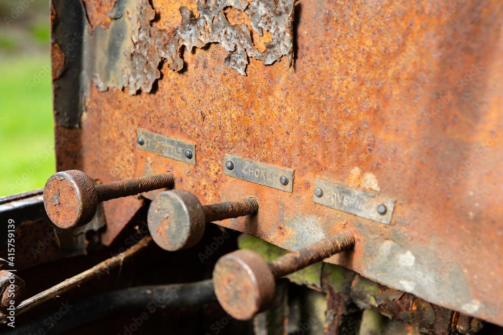 old rusty farm tractor dash board old rusty farm tractor dash board