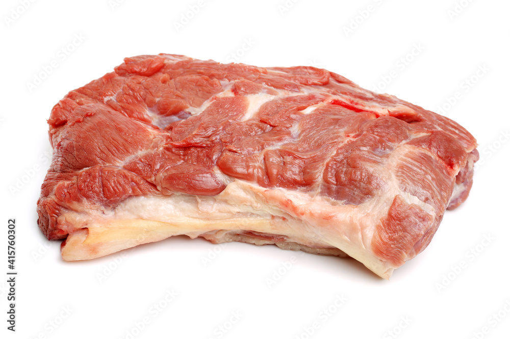 raw lamb meat on white background raw lamb meat on white background