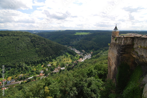 Festung K  nigstein im Elbsandsteingebirge