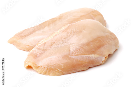 Meat chicken on white background