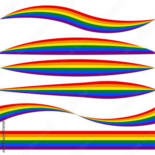 horizontal stripes lgbt fla...