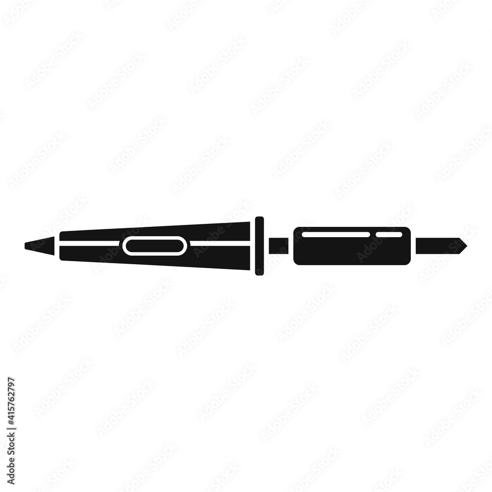 Soldering cable icon. Simple illustration of soldering cable vector icon for web design isolated on white background Soldering cable icon. Simple illustration of soldering cable vector icon for web design isolated on white background