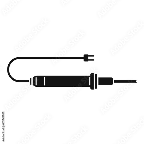 Soldering radio icon. Simple illustration of soldering radio vector icon for web design isolated on white background
