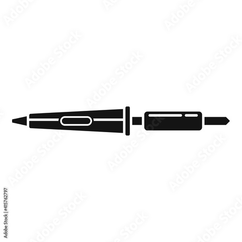 Soldering cable icon. Simple illustration of soldering cable vector icon for web design isolated on white background