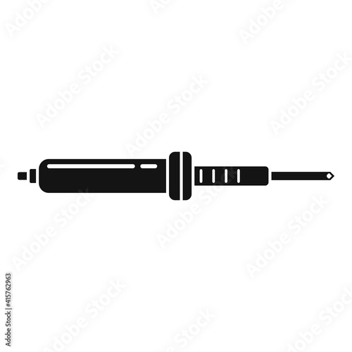 Soldering hot icon. Simple illustration of soldering hot vector icon for web design isolated on white background