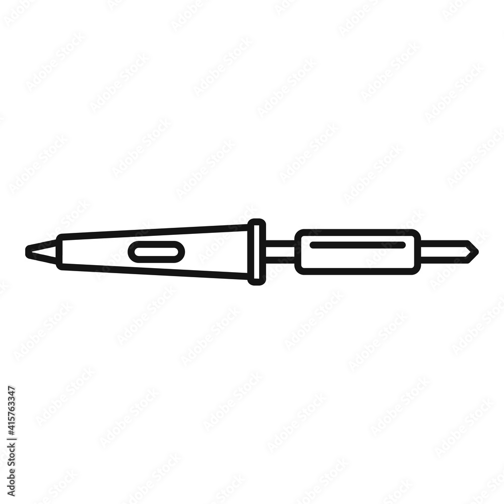Soldering cable icon. Outline soldering cable vector icon for web design isolated on white background Soldering cable icon. Outline soldering cable vector icon for web design isolated on white background