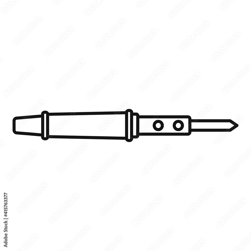 Soldering welding icon. Outline soldering welding vector icon for web design isolated on white background Soldering welding icon. Outline soldering welding vector icon for web design isolated on white background