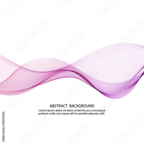 Abstract vector background, color transparent flow waved lines for brochure, website, flyer design.