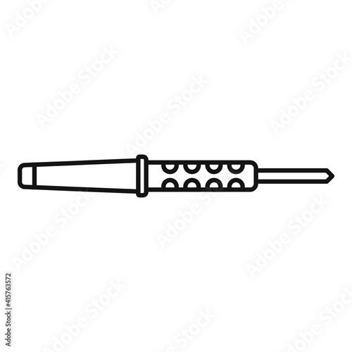 Soldering repair icon. Outline soldering repair vector icon for web design isolated on white background