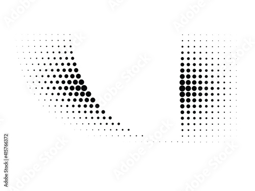 Linear halftone dots Design .elements for your design. vector illustration