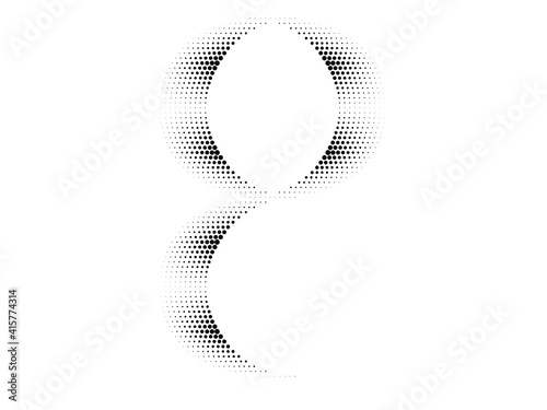 Linear halftone dots Design .elements for your design. vector illustration