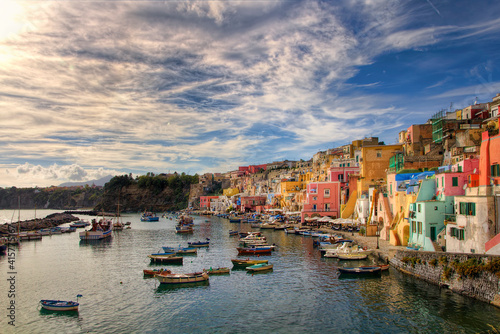 From the Island of Procida  Bay of Naples  Italy