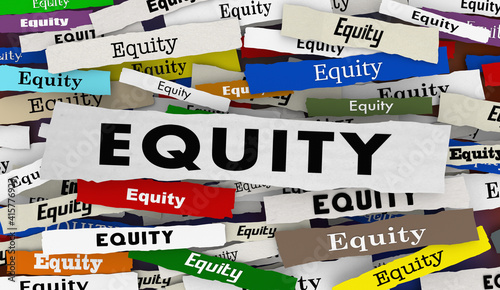 Equity News Headlines Diversity Inclusion Social Issue Trend 3d Illustration
