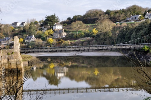 The Guindy river at Treguier in Brittany, France