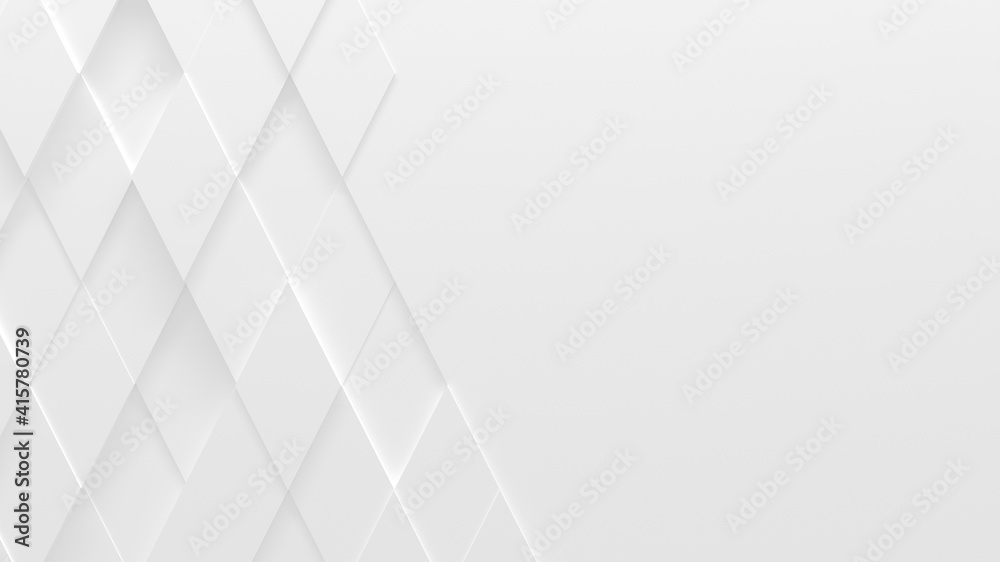 White Business Style Rhombus Background (3D Illustration) White Business Style Rhombus Background (3D Illustration)