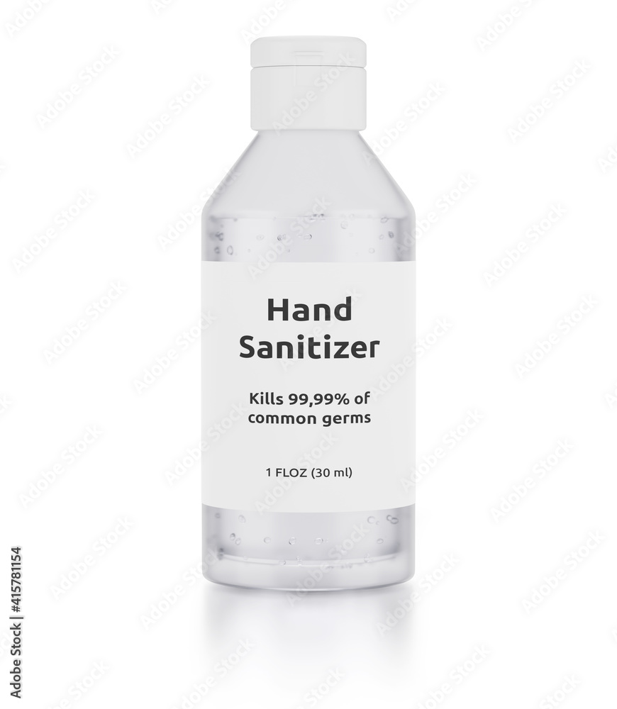 Hand sanitizer bottle isolated on white background Hand sanitizer bottle isolated on white background