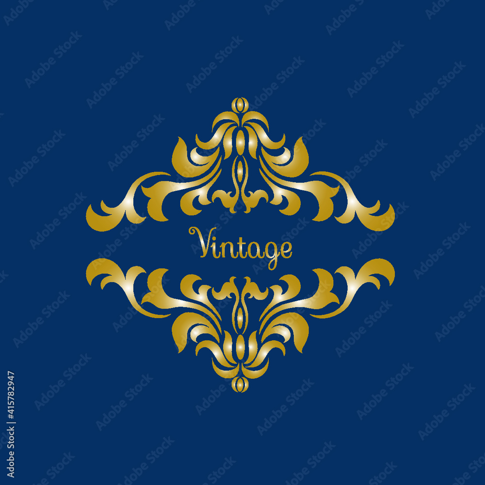 Fototapeta premium Oriental vector damask patterns for greeting cards and wedding invitations