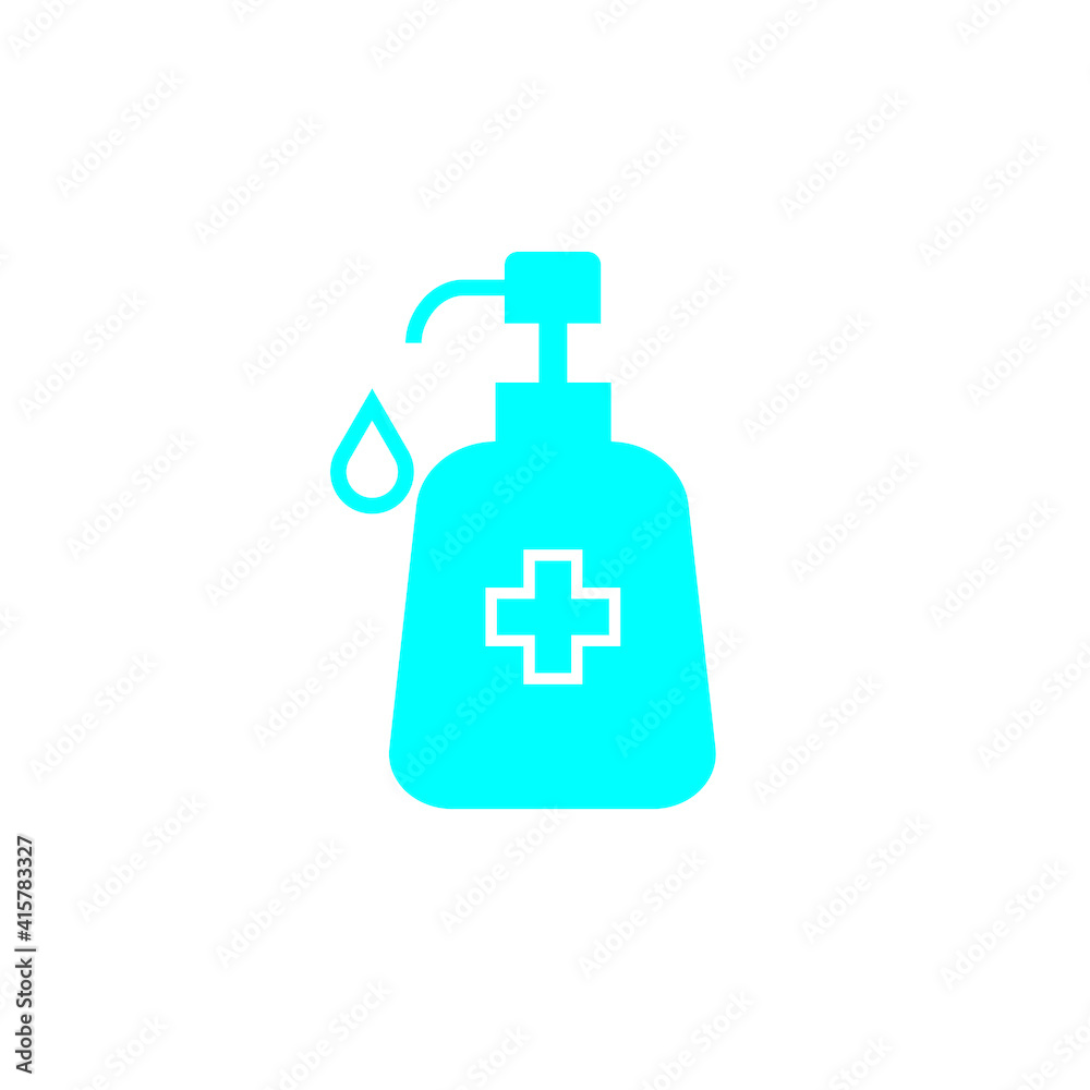 Disinfection. Hand sanitizer bottle icon, Disinfection. Hand sanitizer bottle icon,