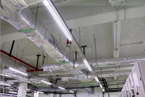 Air condition system in electric room for industrial.