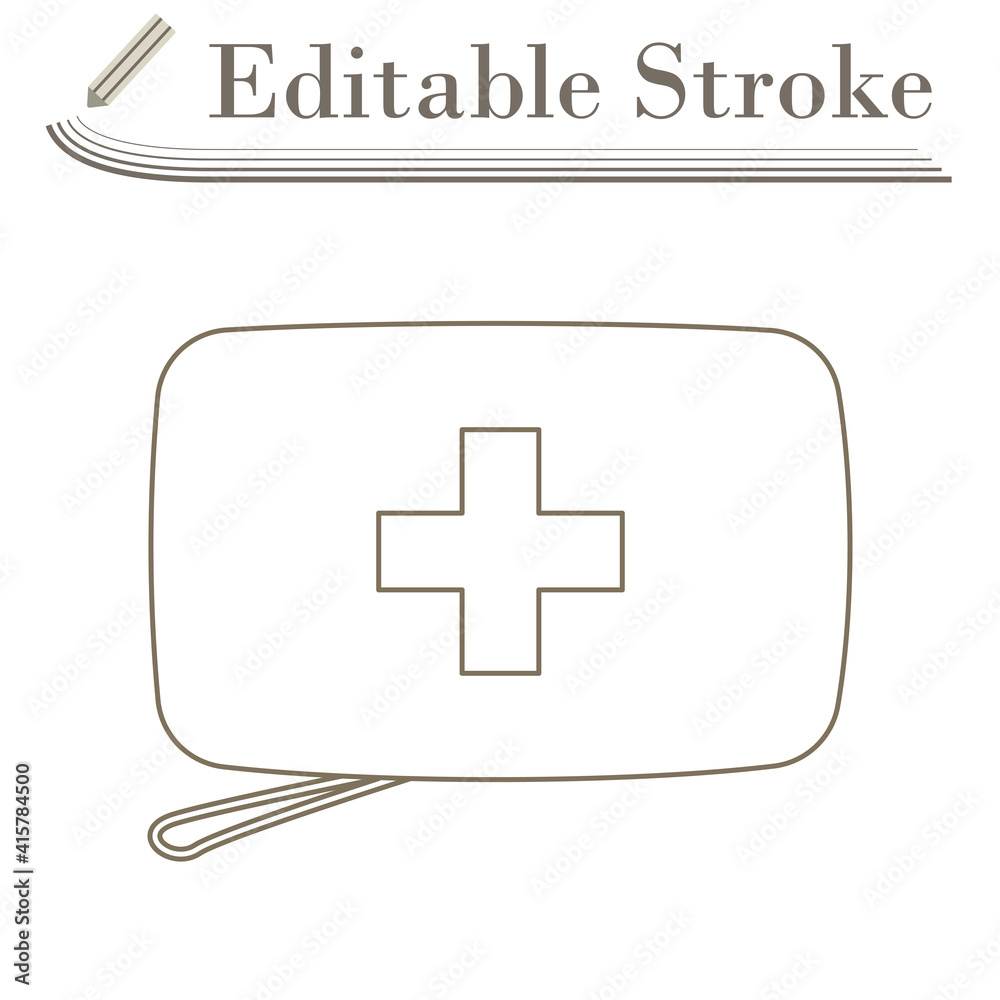 Obraz premium Alpinist First Aid Kit Icon