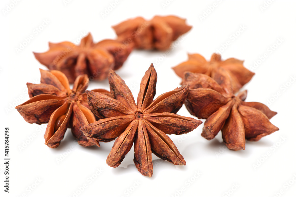 star anise isolated on white background star anise isolated on white background