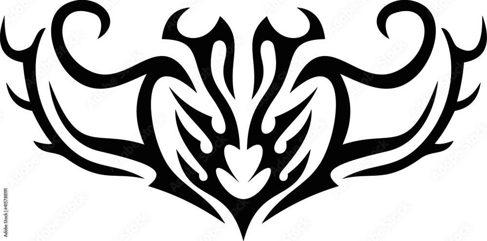 Vector symbol, ornament, tattoo. beautiful vector illustration. Drawings on the body, ancient symbols. Vector symbol, ornament, tattoo. beautiful vector illustration. Drawings on the body, ancient symbols.