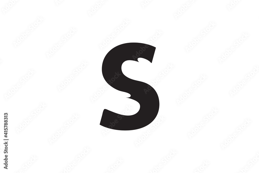 simple letter s care logo, hug, hand negative space concept design vector simple letter s care logo, hug, hand negative space concept design vector