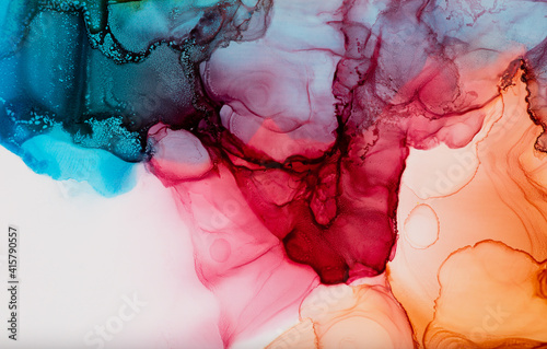 Abstract trendy wallpaper artwork. Ink colors, natural pattern © Lukas Gojda