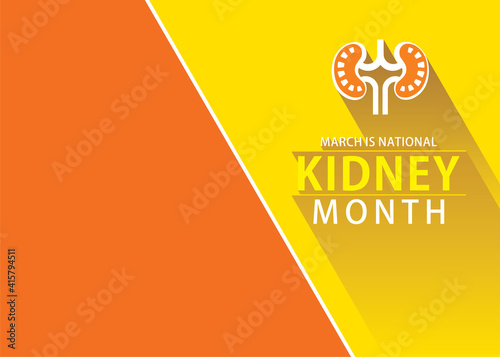 National kidney month design