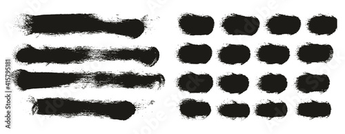 Round Sponge Thick Artist Brush Long Background   Straight Lines Mix High Detail Abstract Vector Background Mix Set 