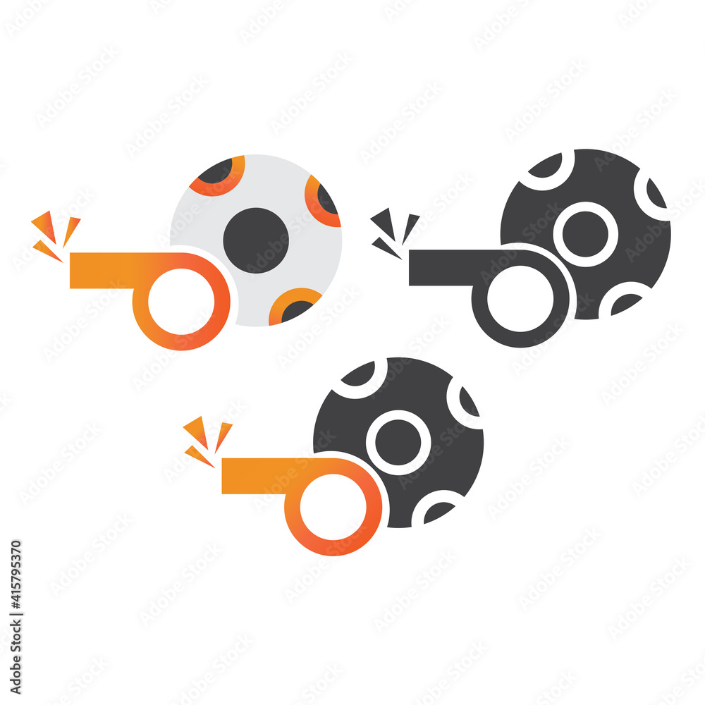 soccer ball whistle illlustration design. soccer ball whistle icon isolated on white background. ready use vector. soccer ball whistle illlustration design. soccer ball whistle icon isolated on white background. ready use vector.
