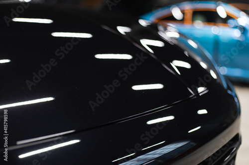 Car detailing series : Close-up. Selective focus. .