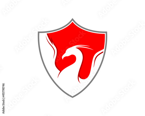 Phoenix inside the shield protection logo
