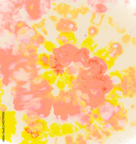 Swirl Grunge Roll. Batik Texture. Color Paint.