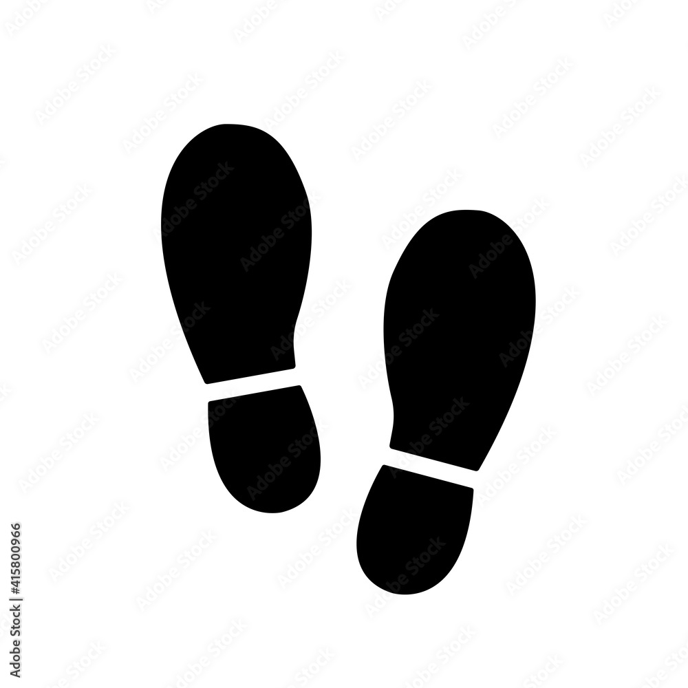 Stand Here Black Icon, Vector Illustration, Isolate On White Background Label. EPS10 Stand Here Black Icon, Vector Illustration, Isolate On White Background Label. EPS10
