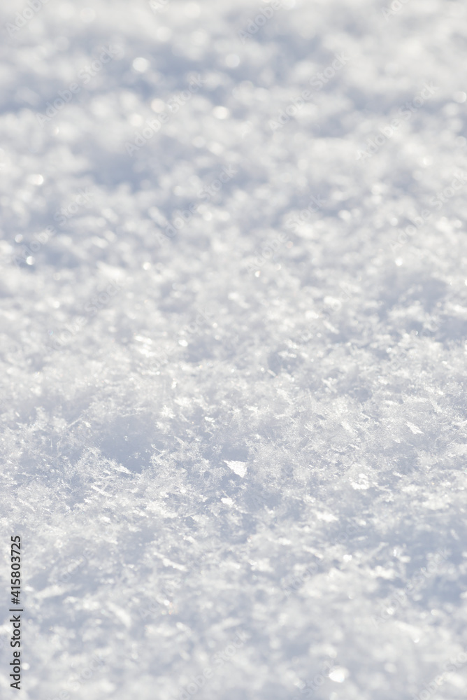 Soft fresh white snow texture background