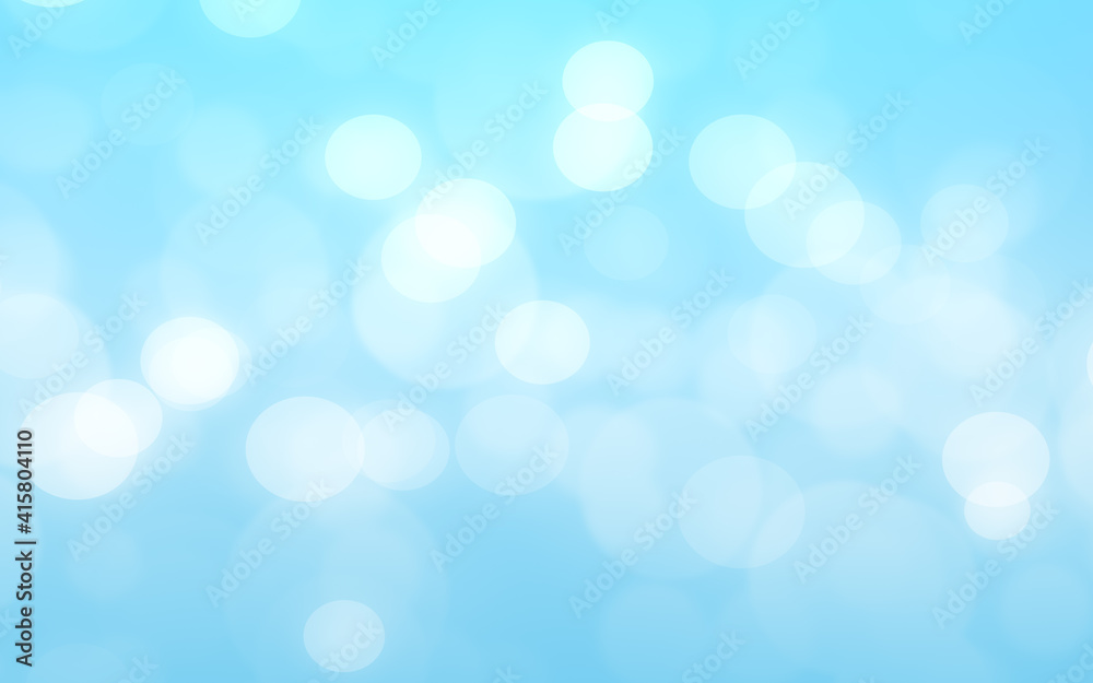 Blue white luxury focus blur background. Abstract bokeh soft light gradient for background and wallpaper Christmas.