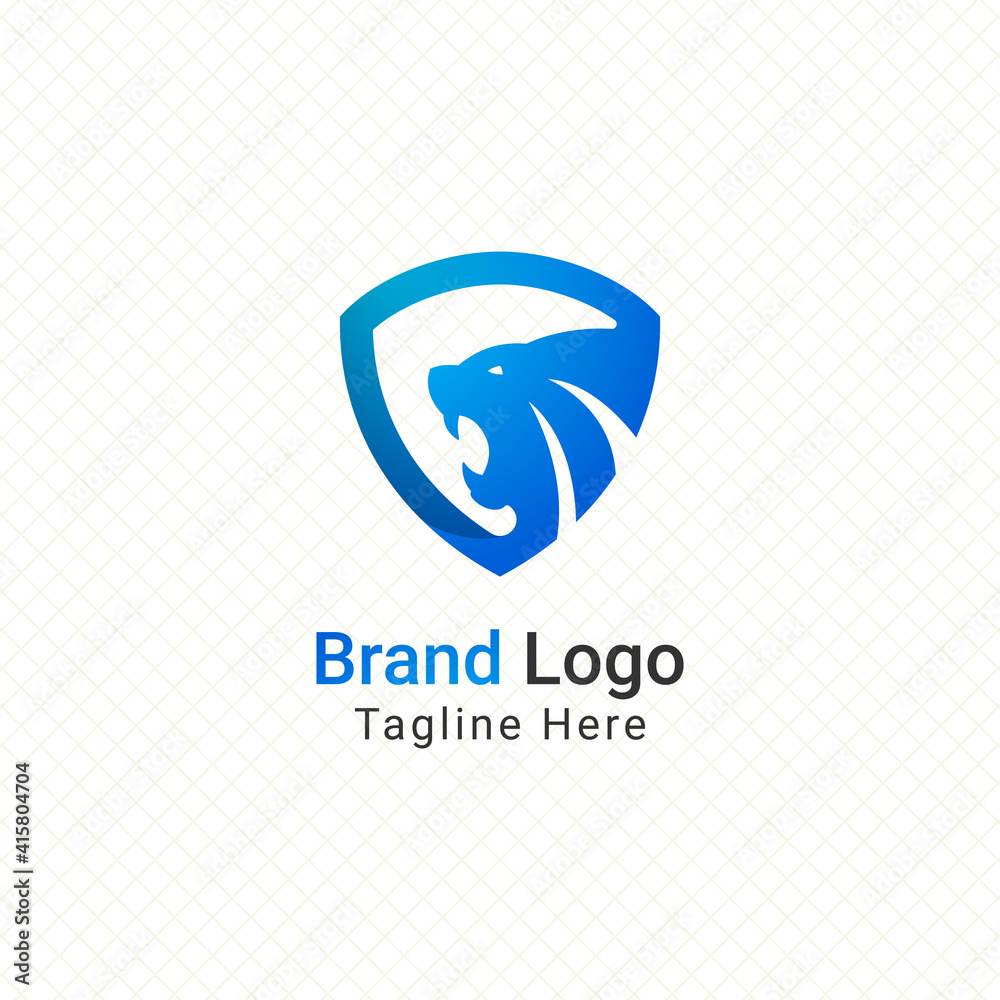 lion shield security logo vector graphic design lion shield security logo vector graphic design