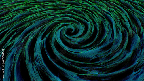 3d rendered illustration of Digital Blue Storm. High quality 3d illustration