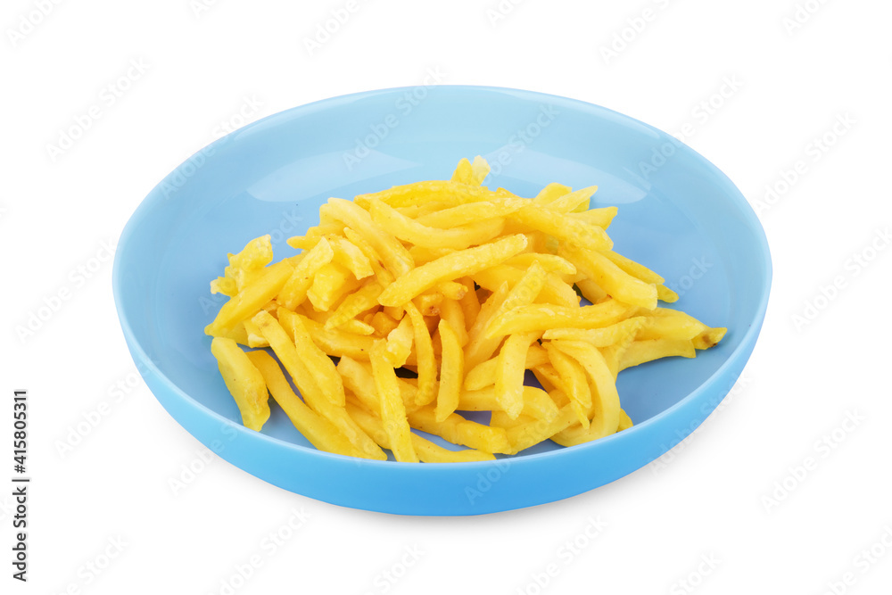 French fries isolated on white background. French fries isolated on white background.