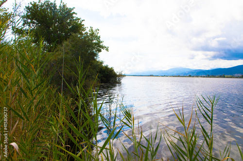 The lagoon of Biguglia is located on the southern edge of the town of Bastia, on the northeastern coast of the Mediterranean island of Corse, France. It is the largest natural wetland.