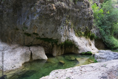 Beautiful canyon between mountains in Cazorla  Spain