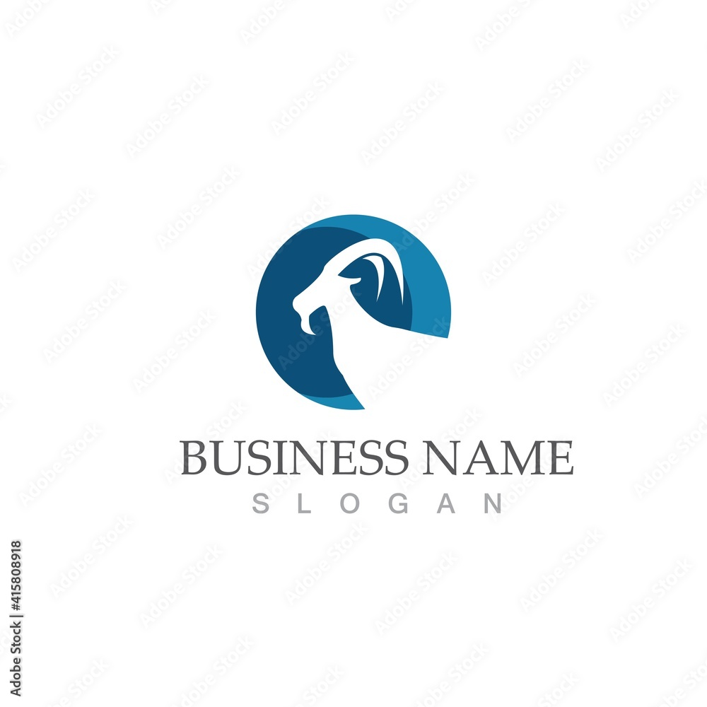 Goat Logo Template vector icon Goat Logo Template vector icon